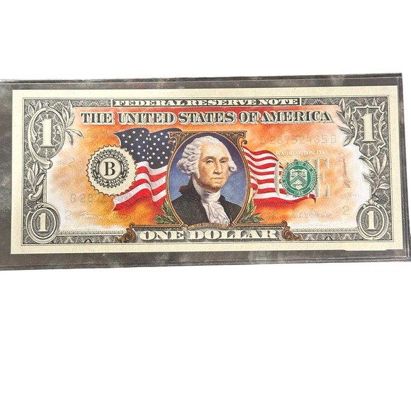 American Historic Society Colorized $1 One Dollar Bill 2001 Series Unc - Picture 9 of 10